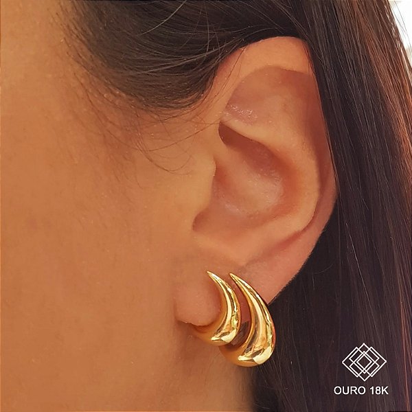Brinco Bold Ouro 18k