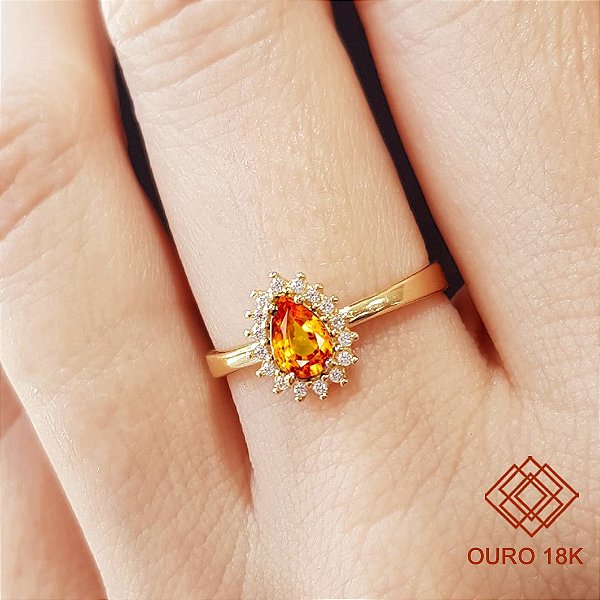 Anel Formatura Farmácia Ouro 18k Feminino - Sem emblema