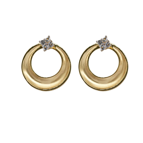 Brinco Circular Ouro 18k com Topázio