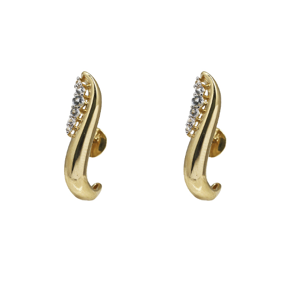 Brinco Bold em Ouro 18k e Topázio