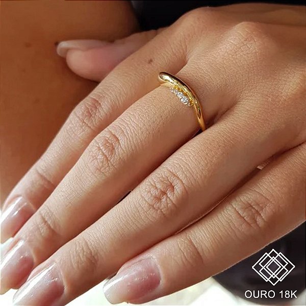 Anel Ouro 18k e Topázio