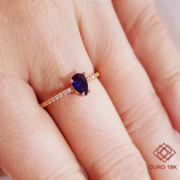 Anel Formatura Comércio Exterior Ouro 18k Feminino - Sem emblema