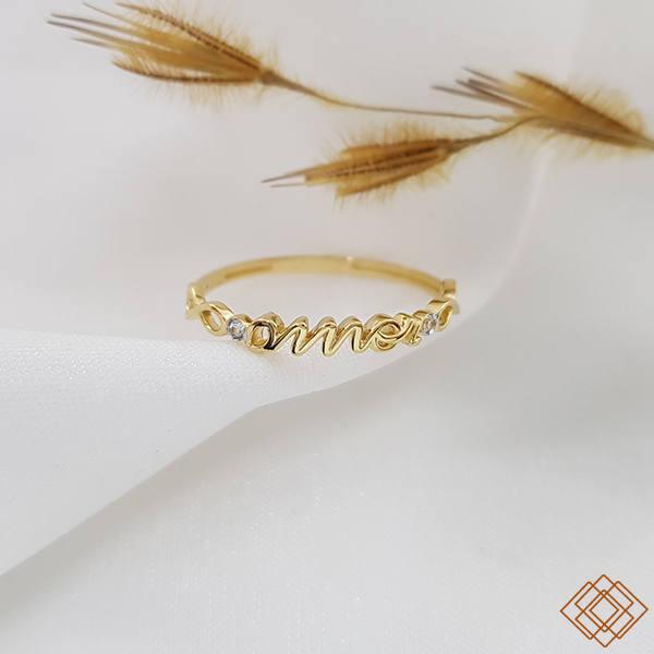 Anel Amor Ouro 18k e Topázio