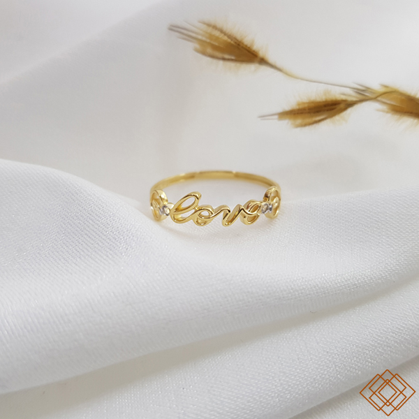 Anel Love Ouro 18k e Topázio