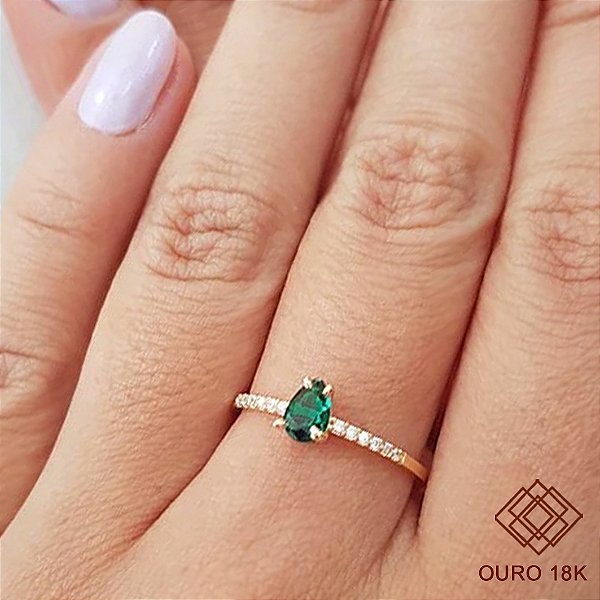 Anel Formatura Enfermagem Ouro 18k Feminino - Sem emblema