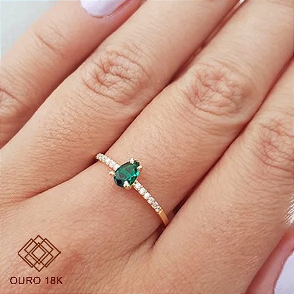 Anel Formatura Veterinária Ouro 18k Feminino - Sem emblema