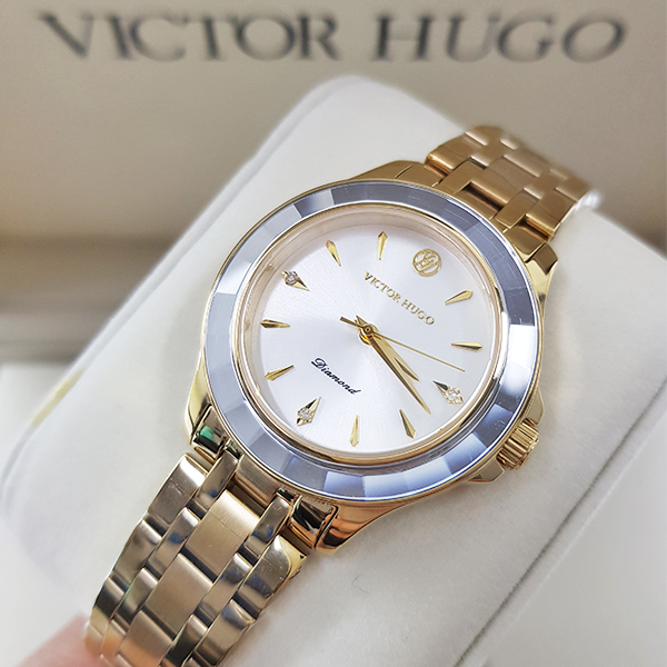 Relógio Victor Hugo Diamond Sapphire Crystal VFGSS0002 S1KX