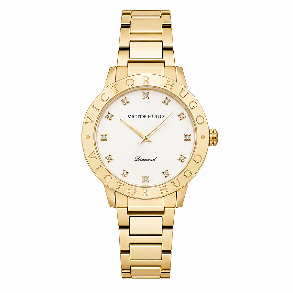 Relógio Victor Hugo Diamond Sapphire Crystal VFGSS0001 C1KX