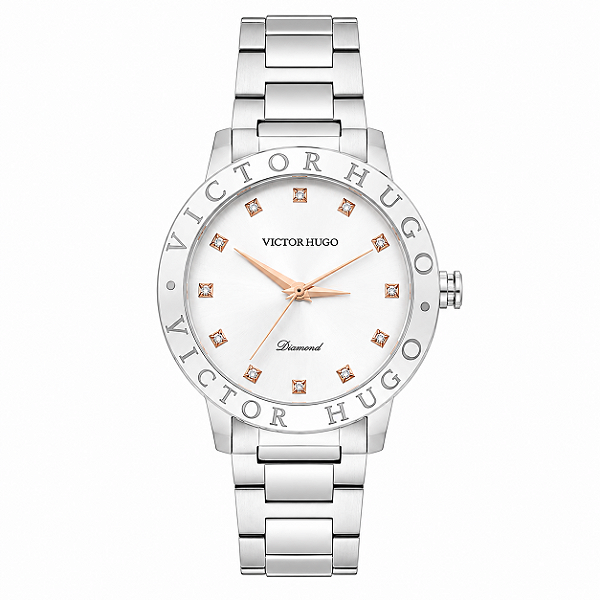 Relógio Victor Hugo Diamond Sapphire Crystal VFBSS0001 S1SX