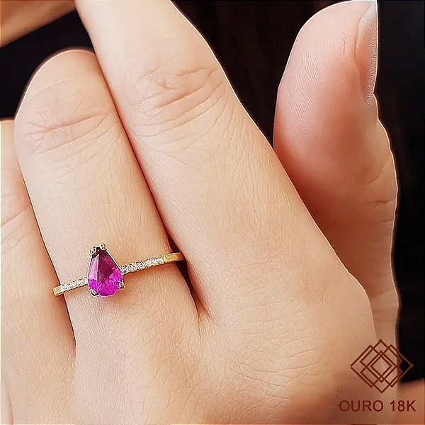 Anel Formatura História Ouro 18k Feminino - Sem emblema