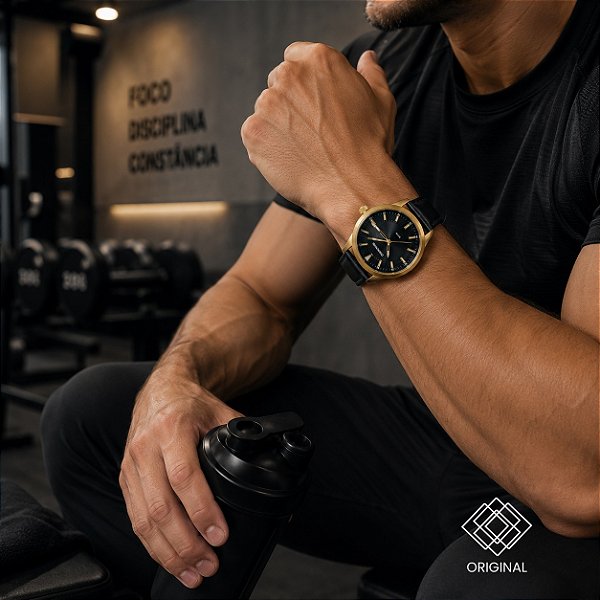 Relógio Mondaine Masculino Dourado 83528gpmvdh1
