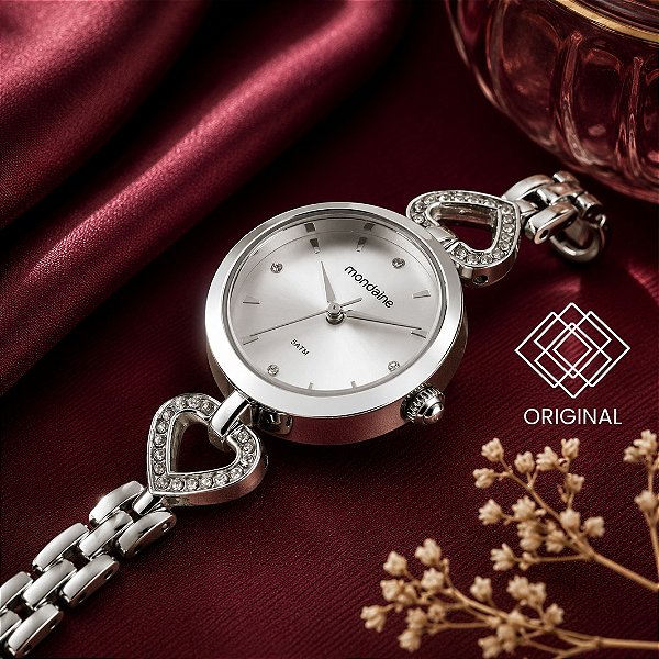 Relógio Mondaine Feminino Coração Prata 32934l0mvnm2