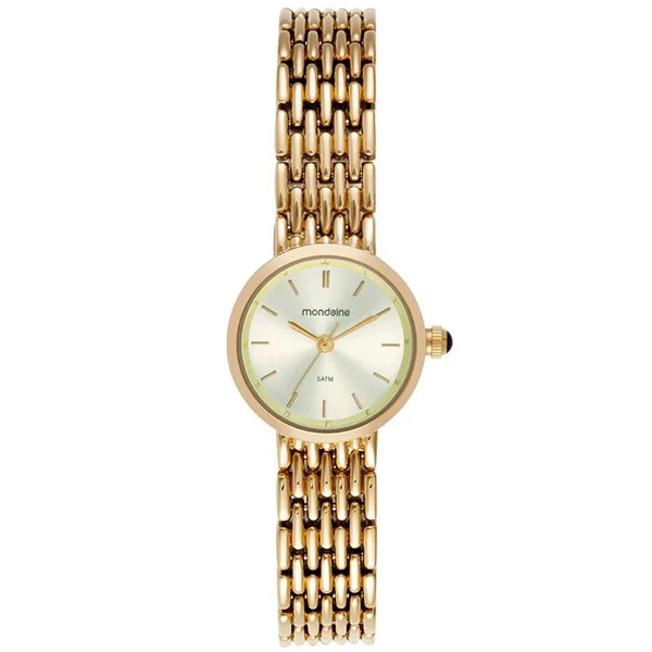 Relógio Mondaine Feminino Dourado 32868lpmvdm1