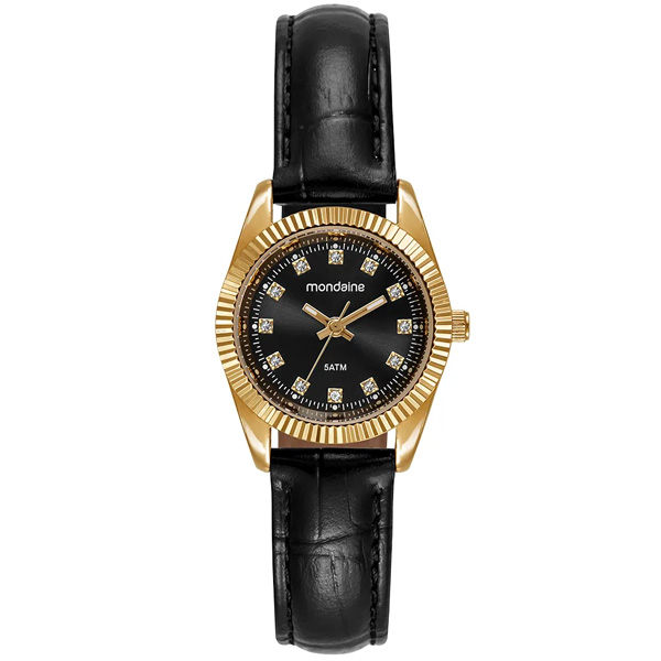 Relógio Mondaine Feminino Dourado 32960lpmvdh2