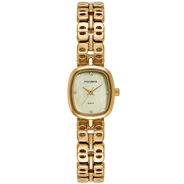 Relógio Mondaine Feminino Dourado 32970lpmvdm1