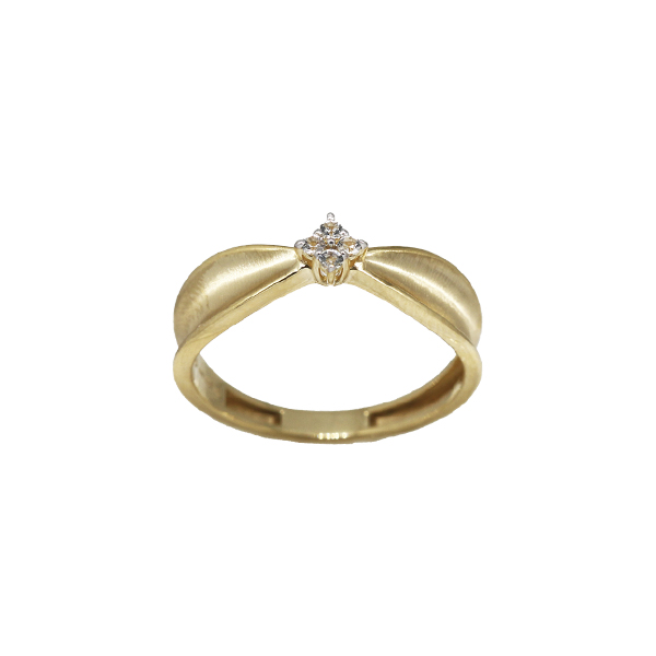 Anel Fosco Topázio Ouro 18k