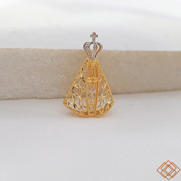 Pingente Nossa Senhora Aparecida Ouro 18k