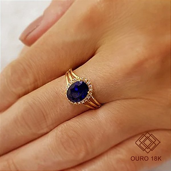Anel Formatura Feminino Administração Ouro 18k - Sem emblema