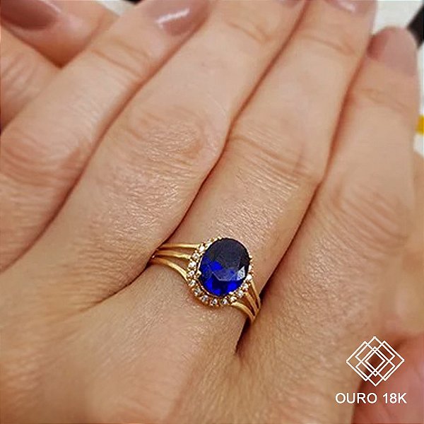 Anel Formatura Feminino Comércio Exterior Ouro 18k - Sem emblema