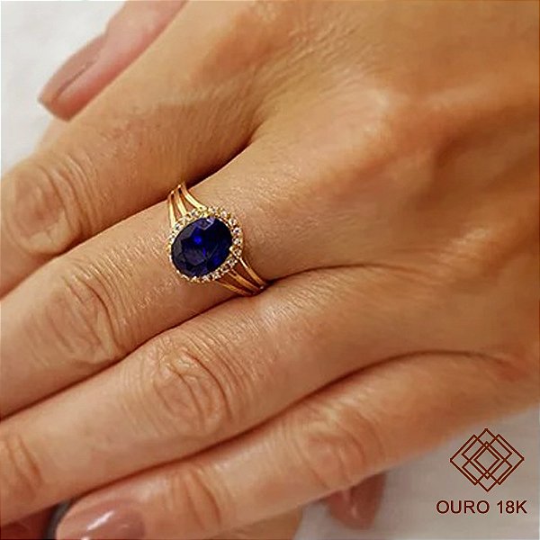 Anel Formatura Feminino Engenharia de Produção Ouro 18k - Sem emblema