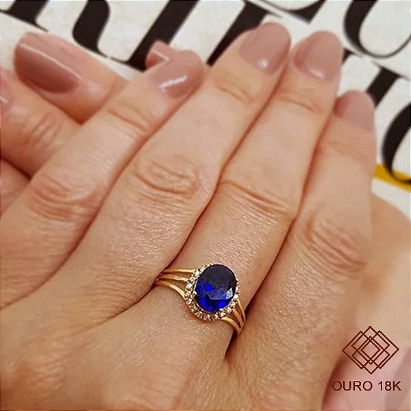 Anel Formatura Feminino Fonoaudiologia Ouro 18k - Sem emblema