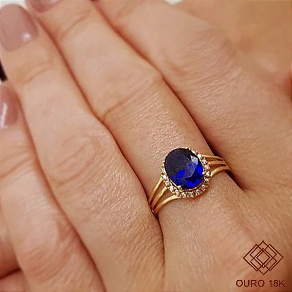 Anel Formatura Feminino Marketing Ouro 18k - Sem emblema