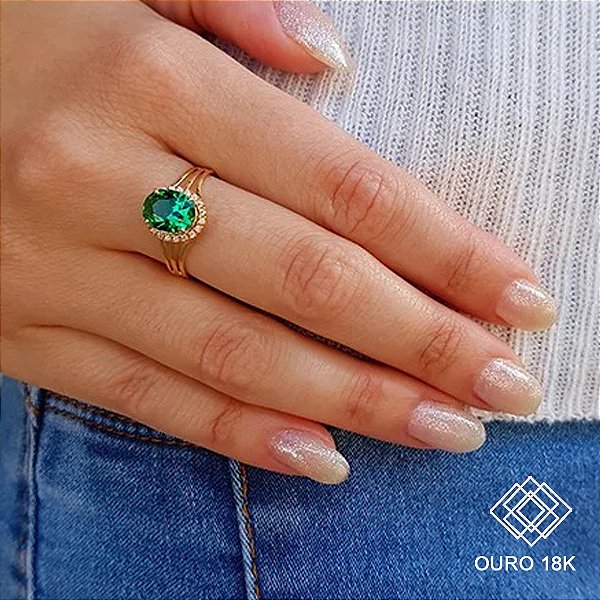 Anel Formatura Feminino Educação Física Ouro 18k - Sem emblema