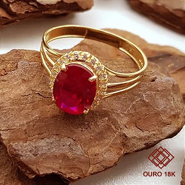 Anel Formatura Feminino Jornalismo Ouro 18k - Sem emblema