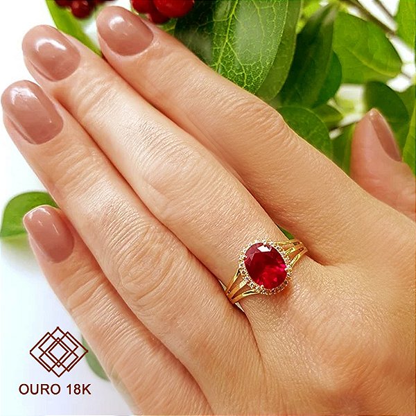 Anel Formatura Feminino Segurança do Trabalho Ouro 18k - Sem emblema