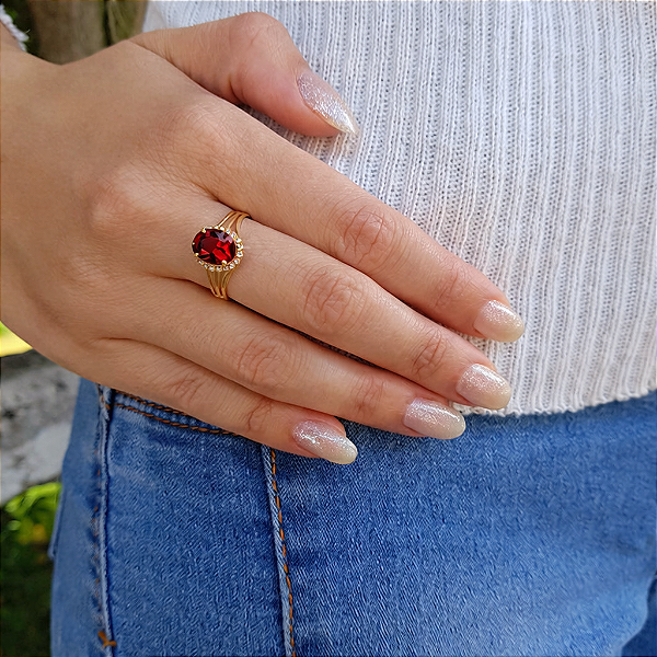 Anel Formatura Feminino Odontologia Ouro 18k - Sem emblema