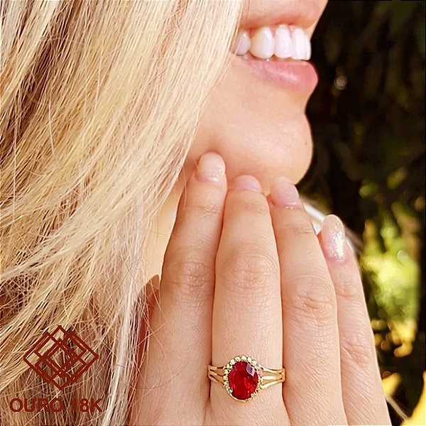 Anel Formatura Feminino Odontologia Ouro 18k - Sem emblema