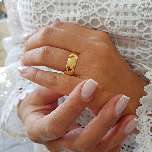 1 Aliança Casamento Ouro 10k