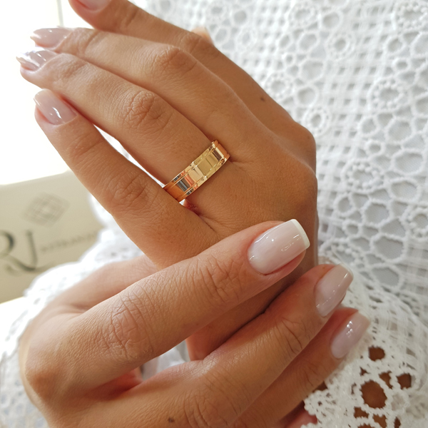 1 Aliança Casamento Ouro 10k