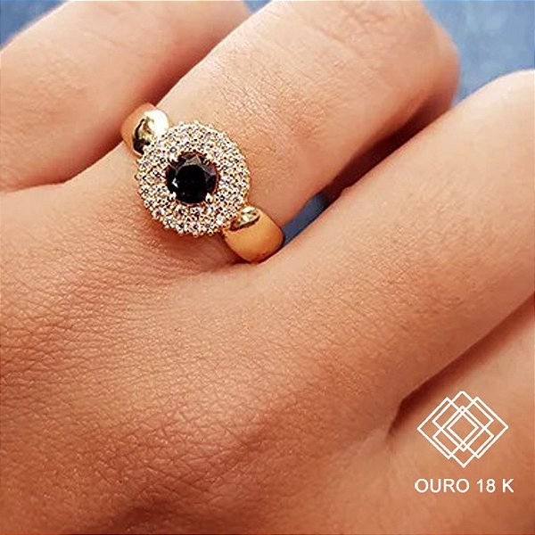 Anel Formatura Feminino Administração Ouro 18k - Sem emblema