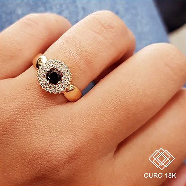 Anel Formatura Feminino Ciências da Computação Ouro 18k - Sem emblema