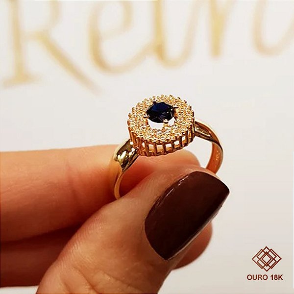 Anel Formatura Feminino Engenharia de Produção Ouro 18k - Sem emblema