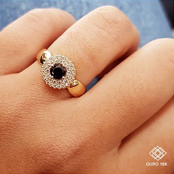 Anel Formatura Feminino Gestão Financeira Ouro 18k - Sem emblema