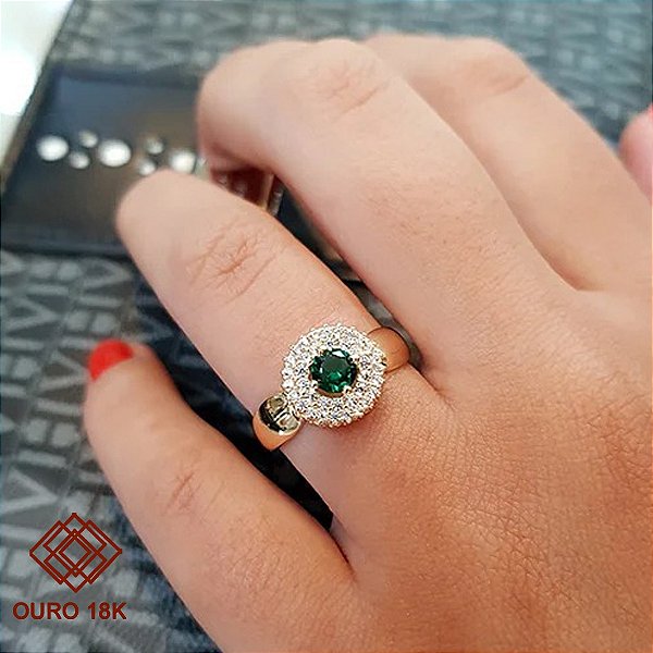 Anel Formatura Feminino Biomedicina Ouro 18k - Sem emblema