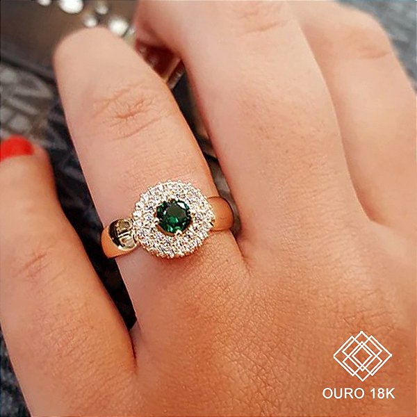 Anel Formatura Feminino Bioquímica Ouro 18k - Sem emblema