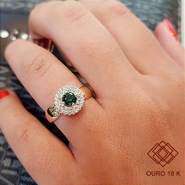 Anel Formatura Feminino Enfermagem Ouro 18k - Sem emblema