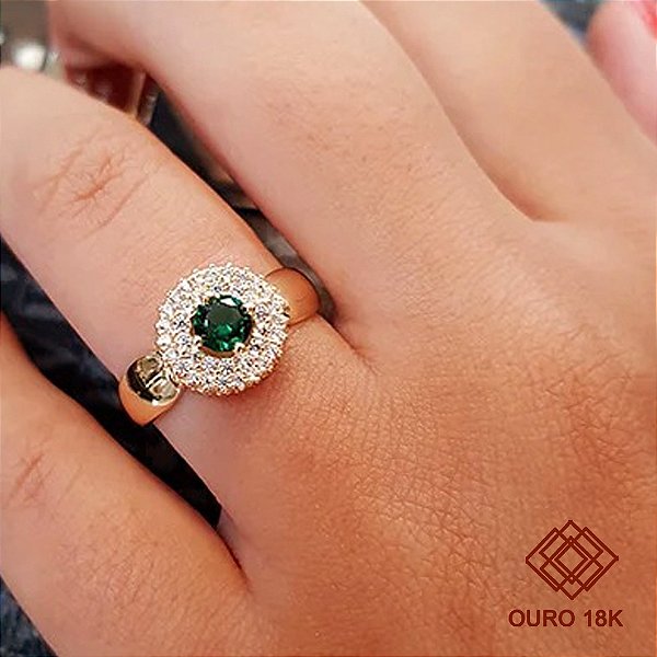 Anel Formatura Feminino Fisioterapia Ouro 18k - Sem emblema