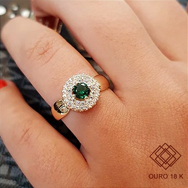 Anel Formatura Feminino Medicina Ouro 18k - Sem emblema