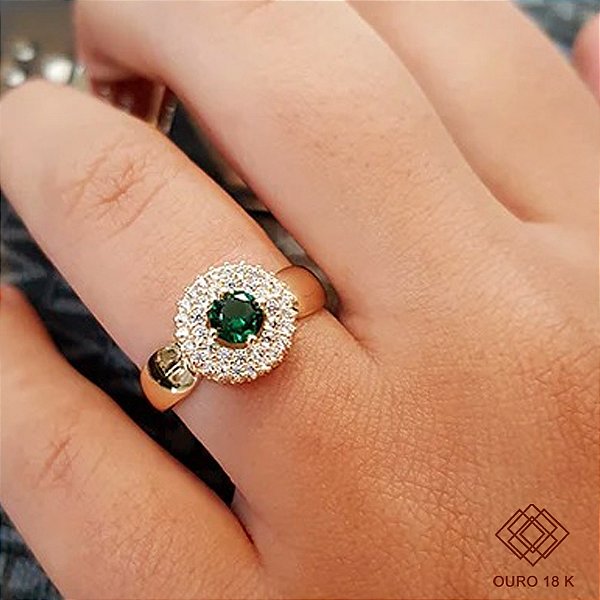 Anel Formatura Feminino Serviço Social Ouro 18k - Sem emblema