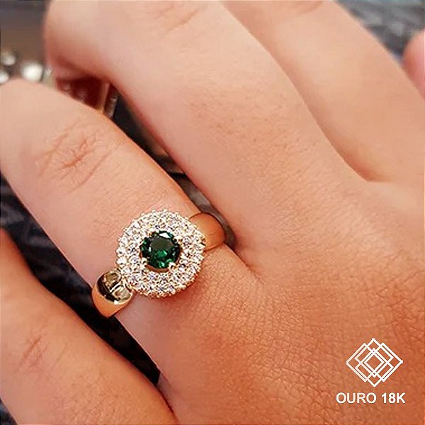 Anel Formatura Feminino Veterinária Ouro 18k - Sem emblema