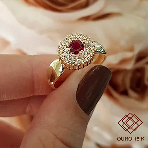 Anel Formatura Feminino Direito Ouro 18k - Sem emblema