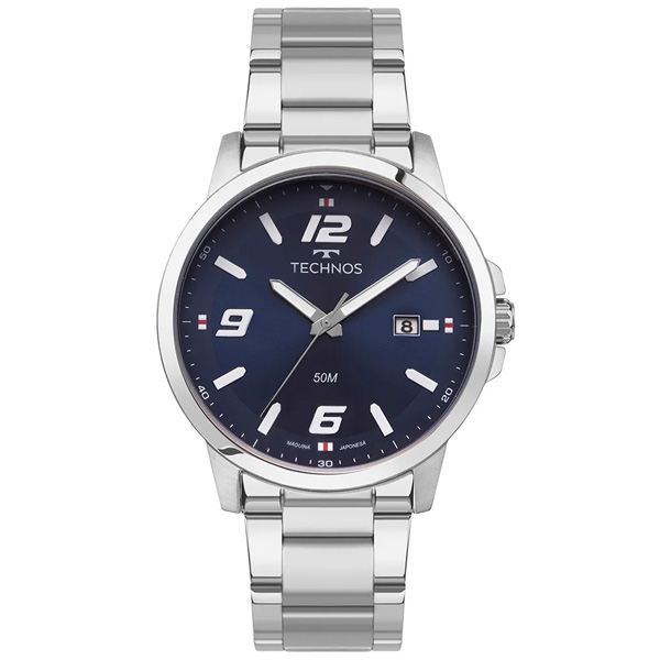 Relógio Technos Masculino Racer Prata