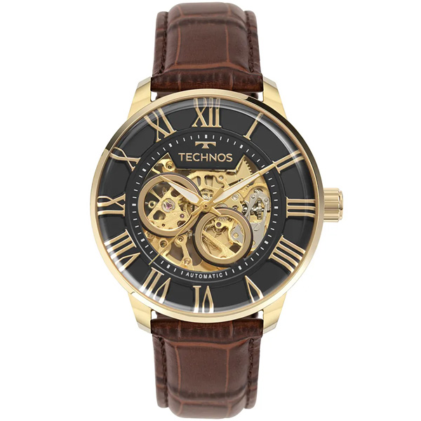 Relógio Technos Masculino Automatico Dourado G3265at/0m