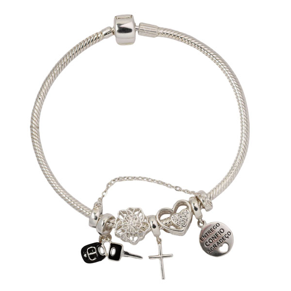 Pulseira Berloques Prata 925