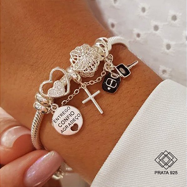 Pulseira Berloques Prata 925