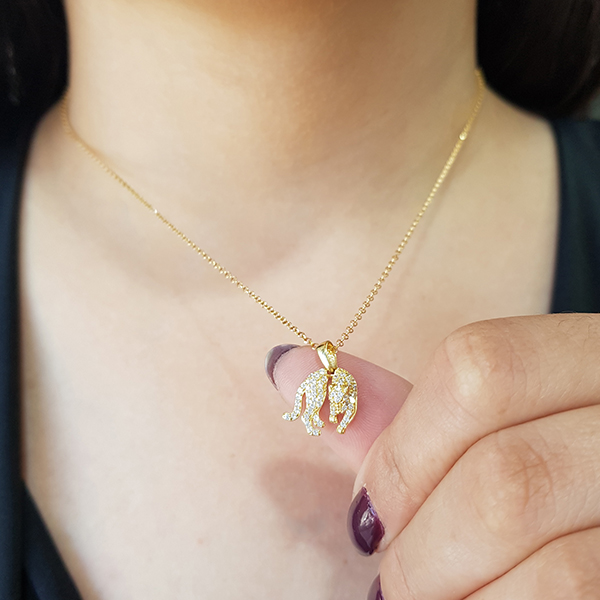 Pingente Pantera Ouro 18k Zircônia